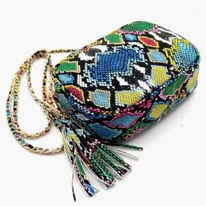 Leopard Snake Print Shoulder Bag